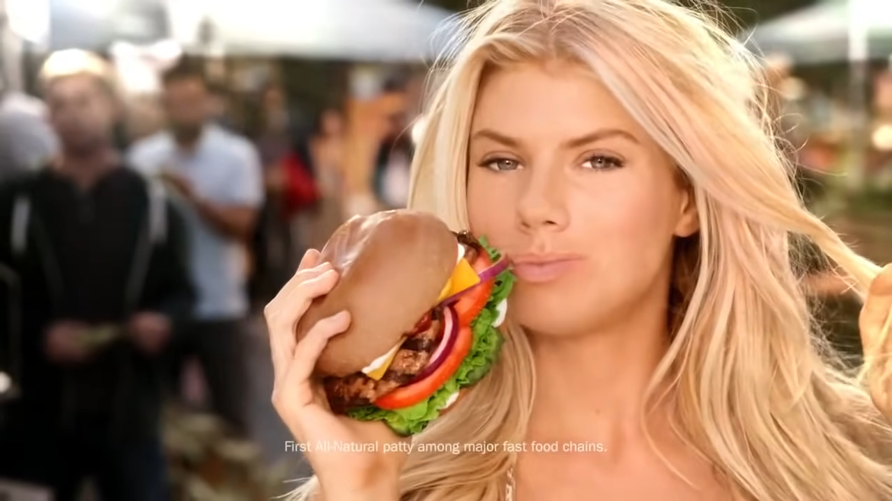 Charlotte McKinney - Carls Jr Ad Commercial - Super Bowl XLIX 2015