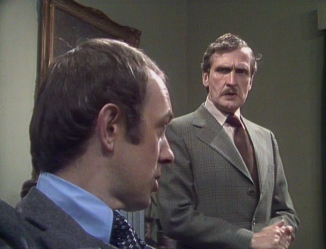 Roy Marsden and Jerome Willis in First Principles (1978)