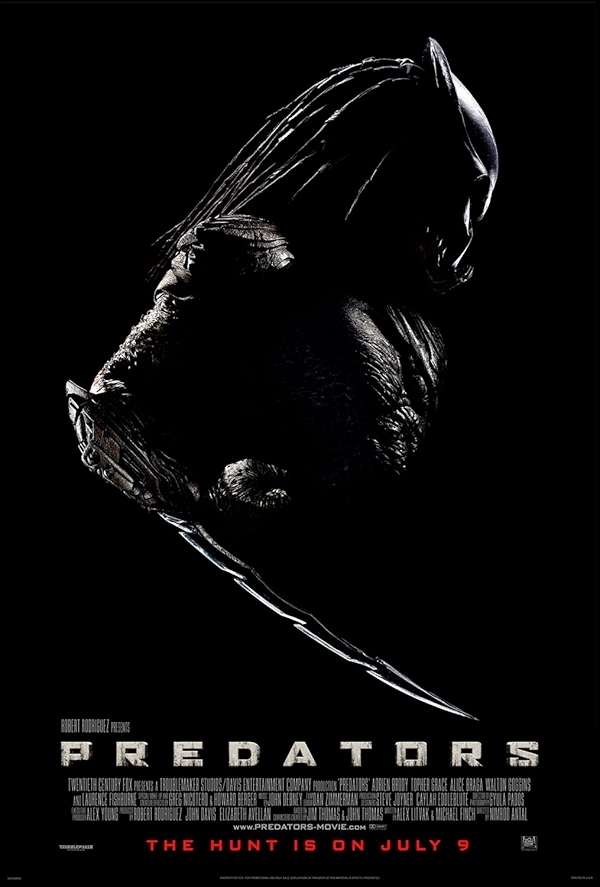 Movie poster for PREDATORS' (UA rated)