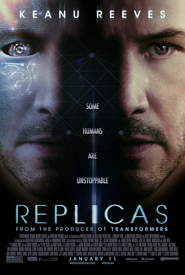 Movie poster for REPLICAS (UA rated)