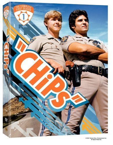 Erik Estrada and Larry Wilcox in CHiPs (1977)