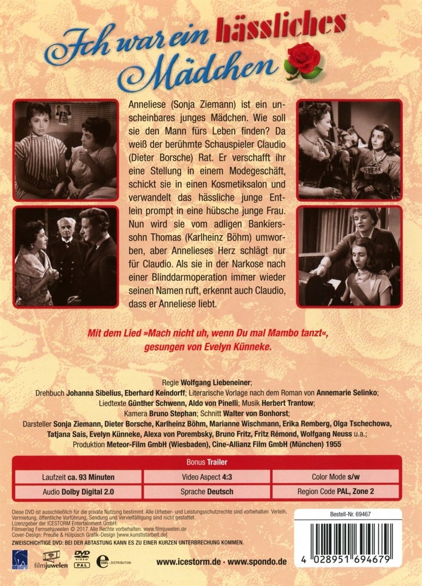 Ich war ein häßliches Mädchen (1955) - IMDb