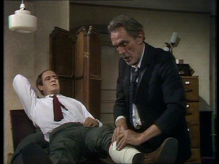 John Bailey and David Daker in Thriller (1973)