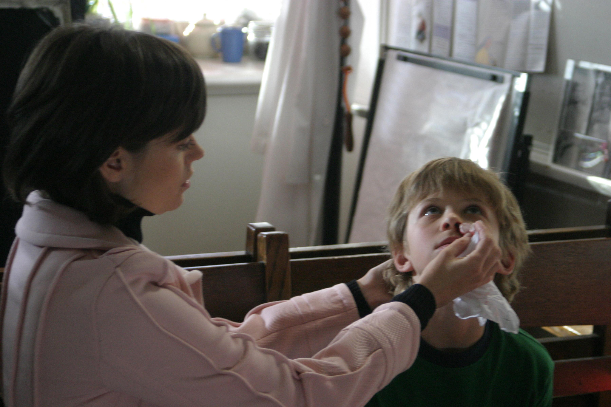 Nicole de Boer and Spencer Achtymichuk in The Dead Zone (2002)