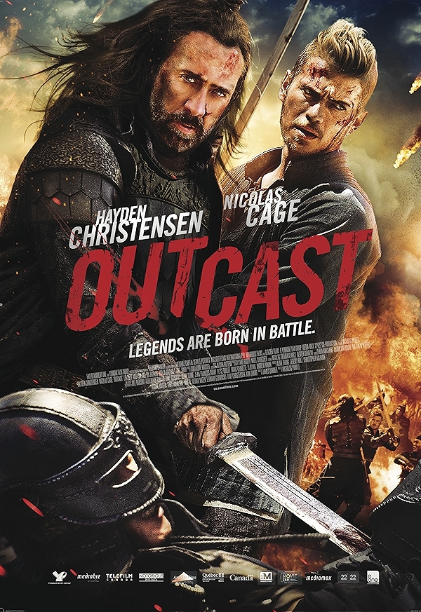 Movie poster for OUTCAST (UA rated)