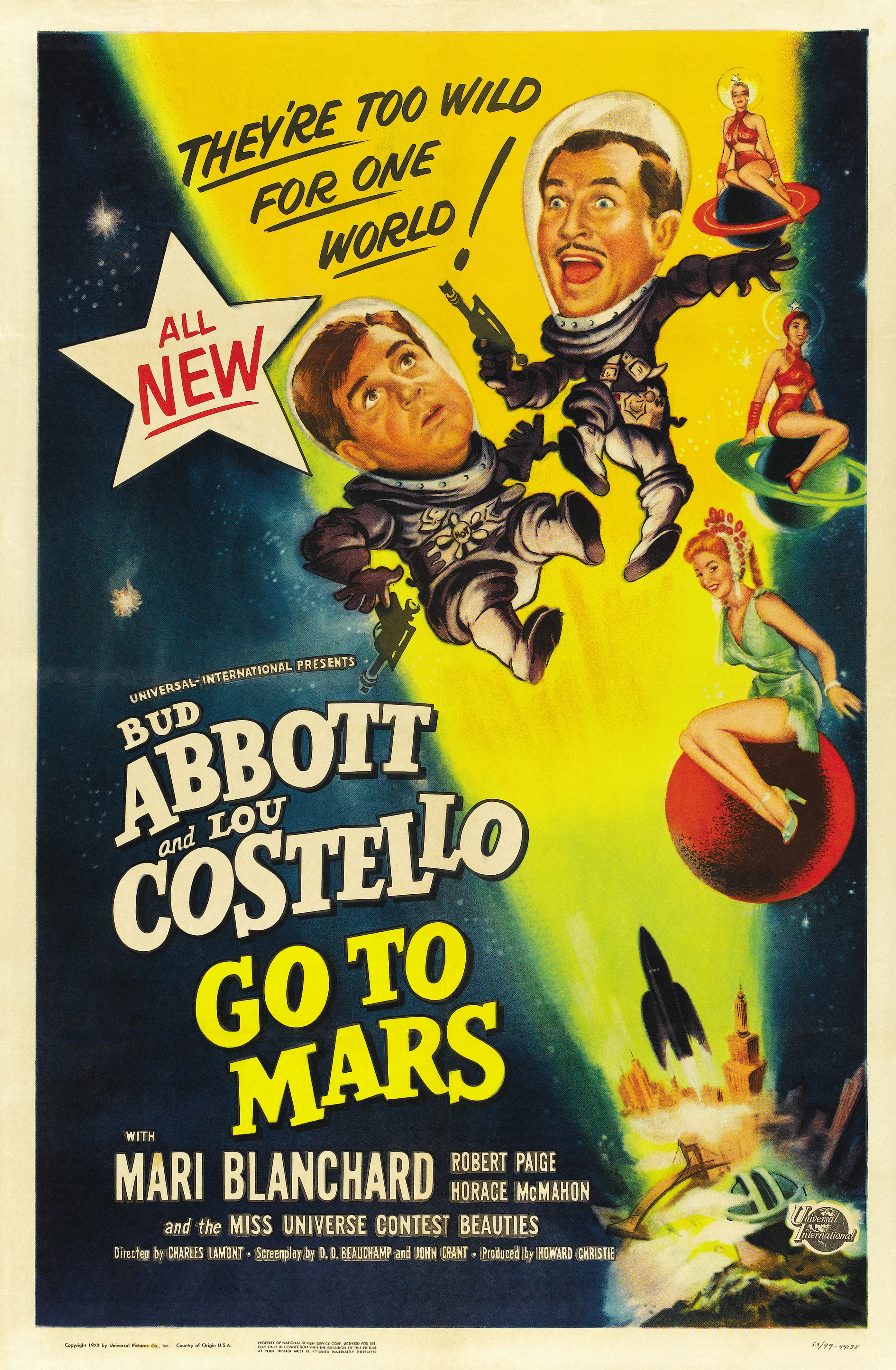 Poster of Abbott and Costello Go to Mars 
