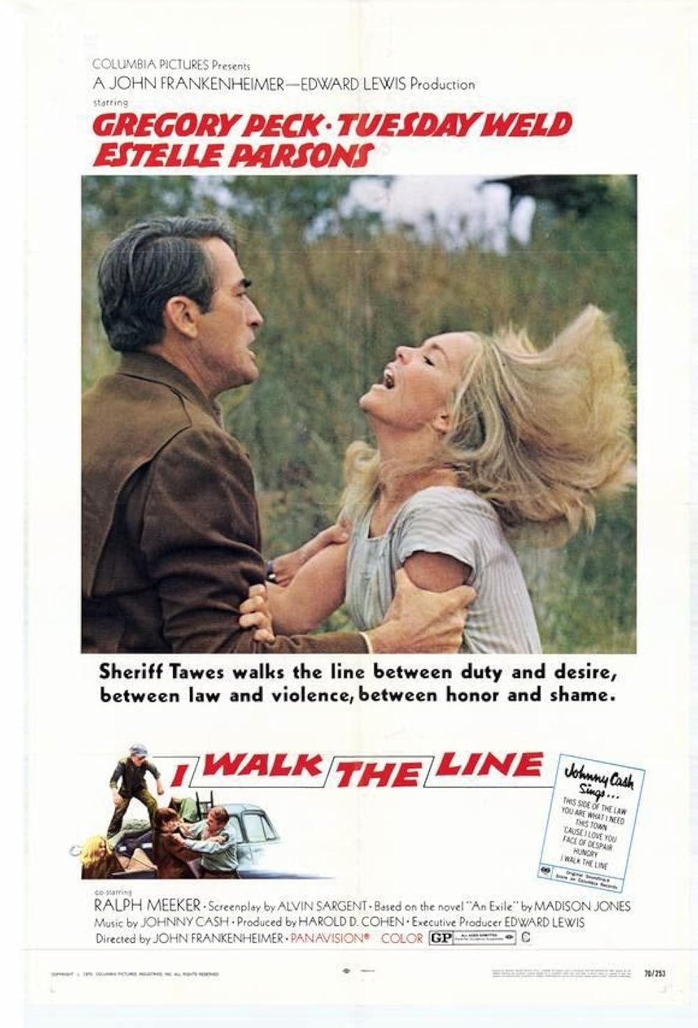 I WALK THE LINE (1970)  レトロ　ヴィンテージ映画ポスター I Walk the Line (1970) - IMDb