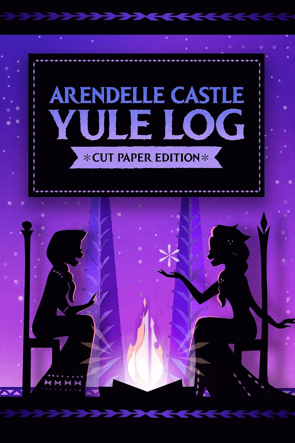 Arendelle Castle Yule Log  Cut Paper Edition