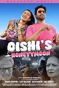 Himani Shivpuri, Aishi Sarkar, Ajay Malkani, and Joey Debroy in Oishi's Honeyymoon (2024)
