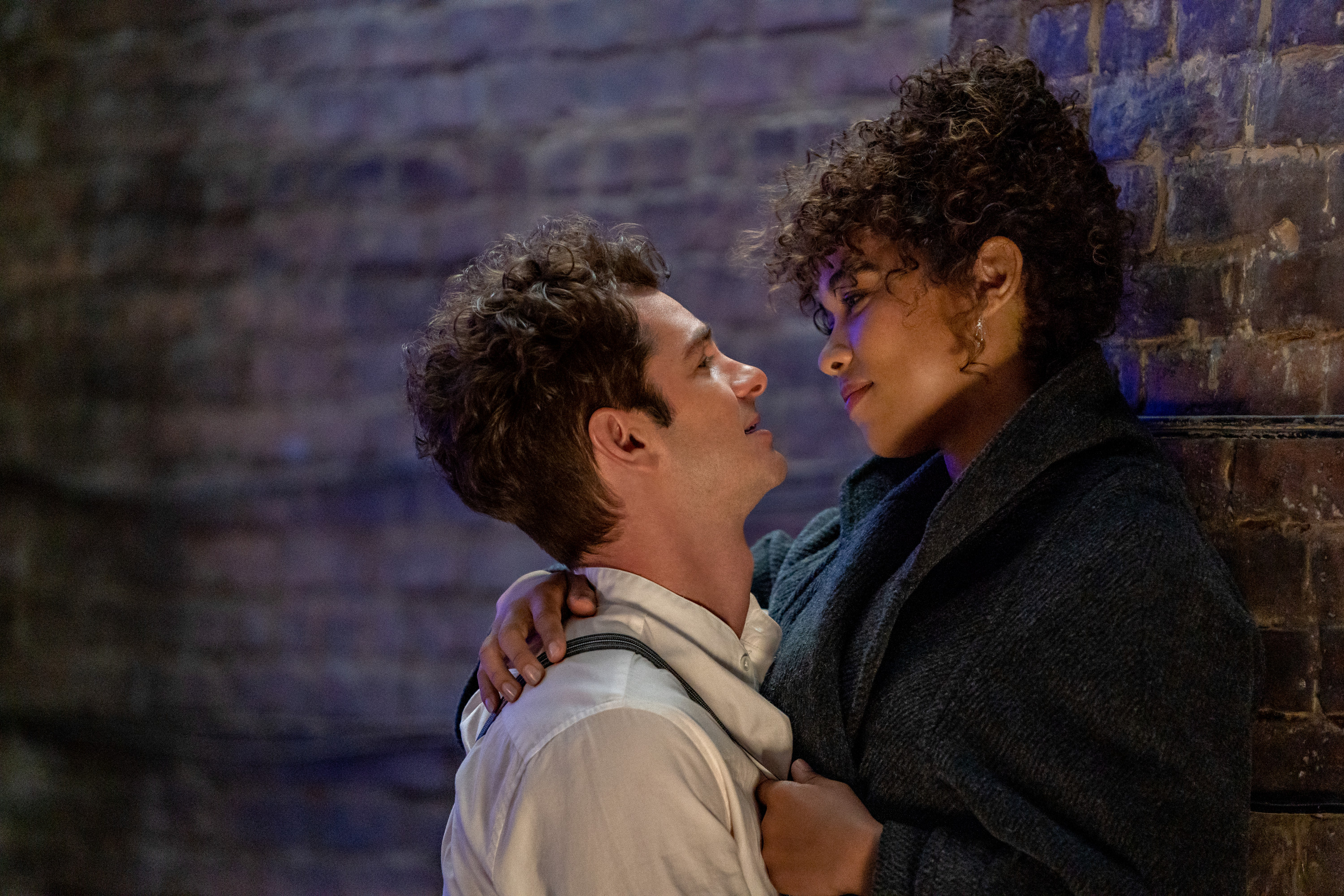 Andrew Garfield and Alexandra Shipp in tick, tick... BOOM! (2021)