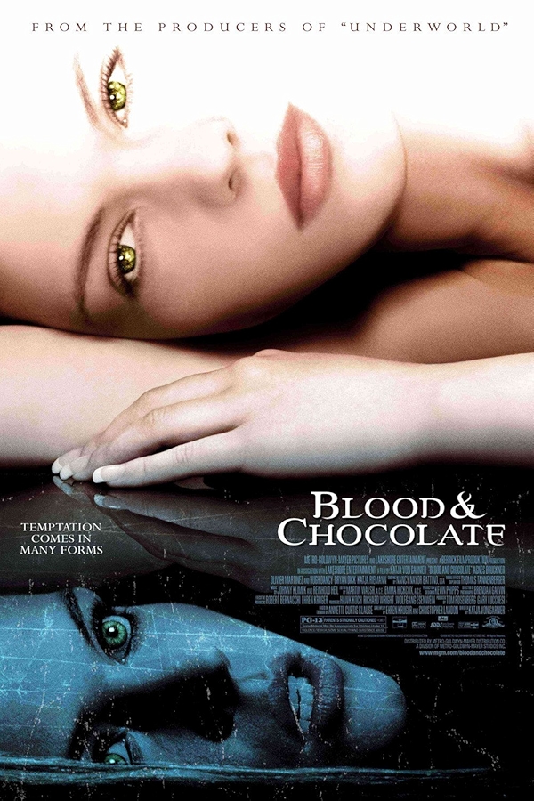 Movie poster for BLOOD AND CHOCOLATE (UA rated)