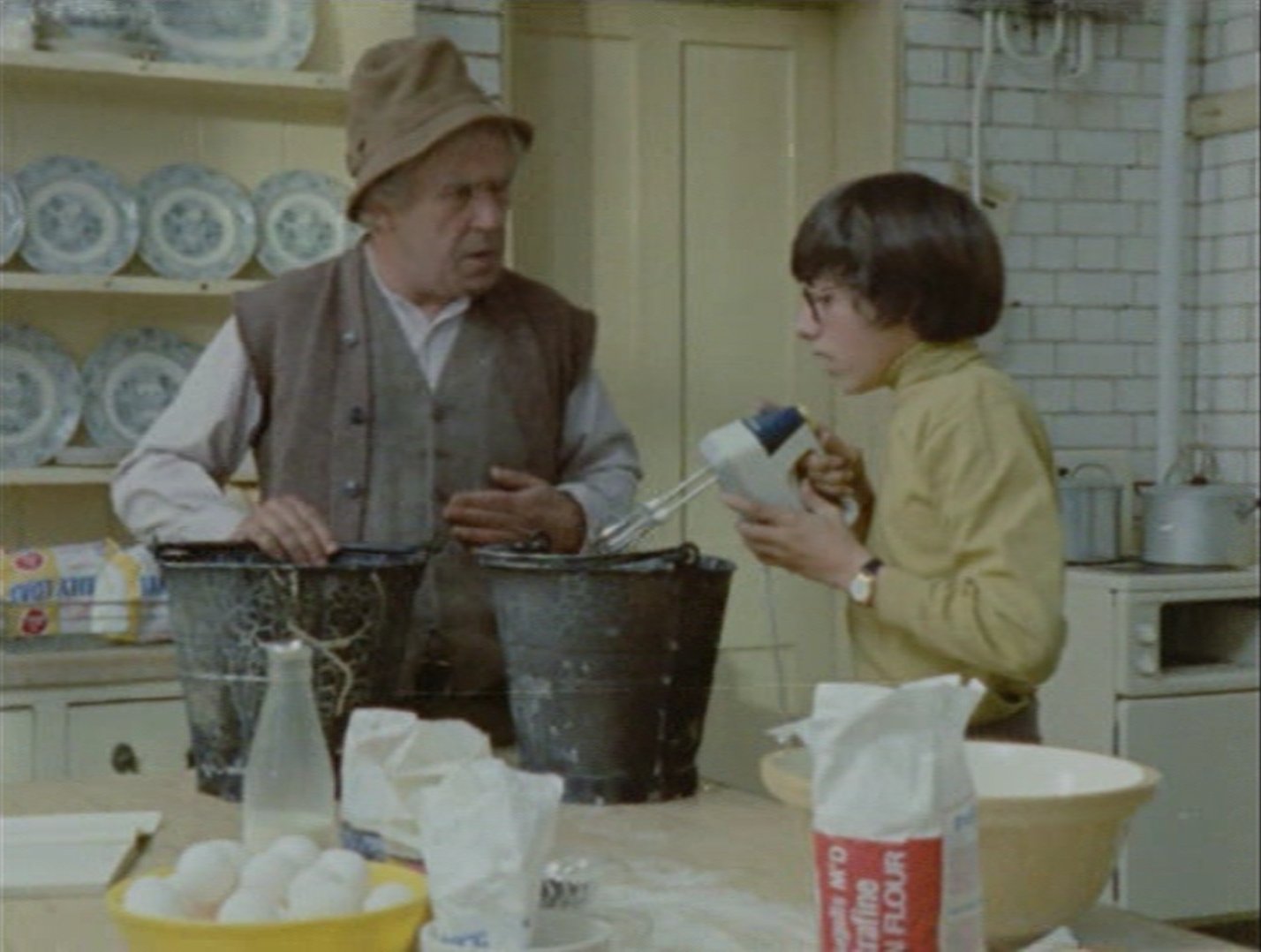 Peter Butterworth and Gary Warren in Catweazle (1970)