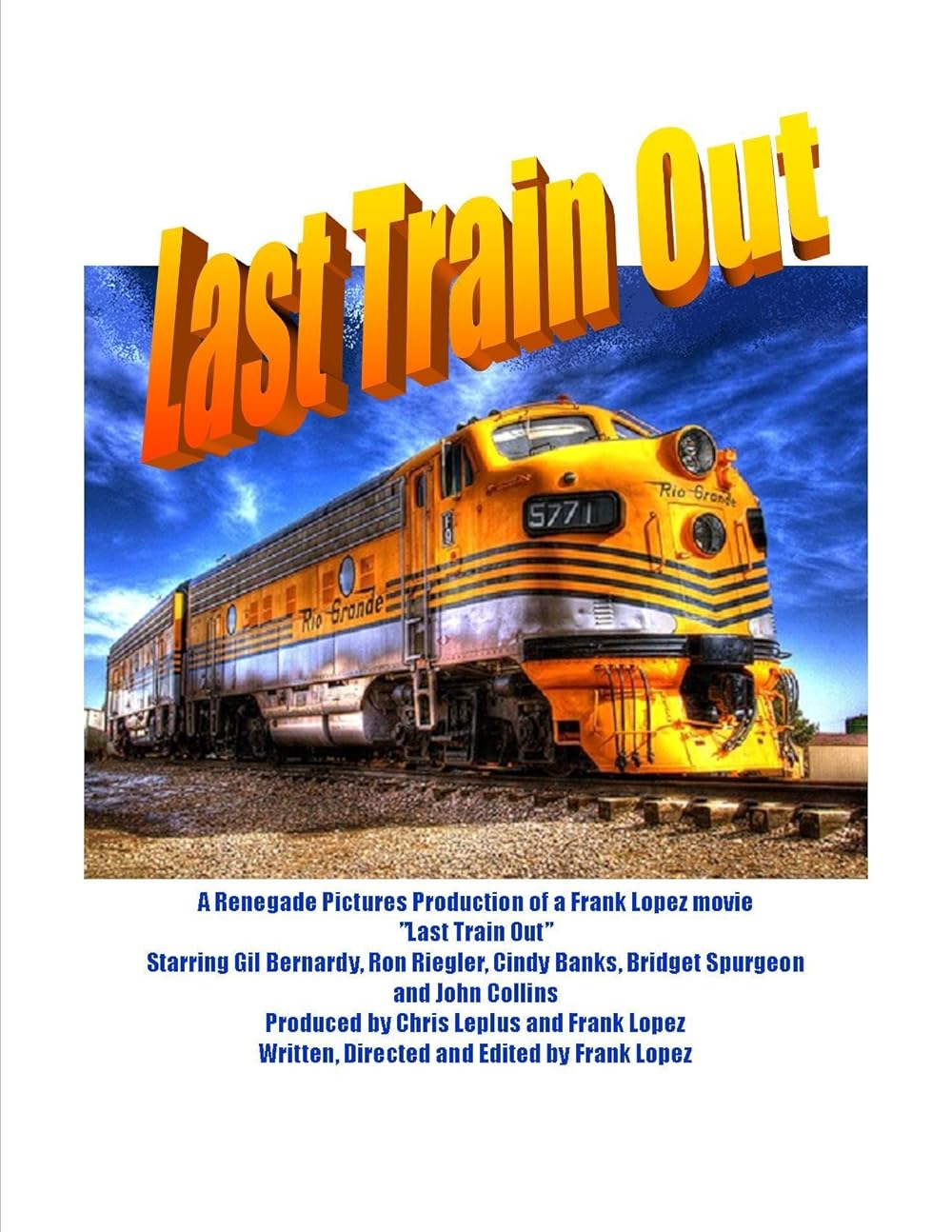 Get out of train. Train out.