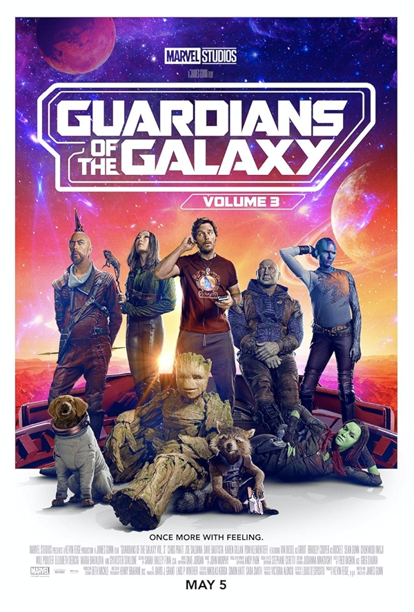 Movie poster for GUARDIANS OF THE GALAXY VOL. 3 (UA rated)