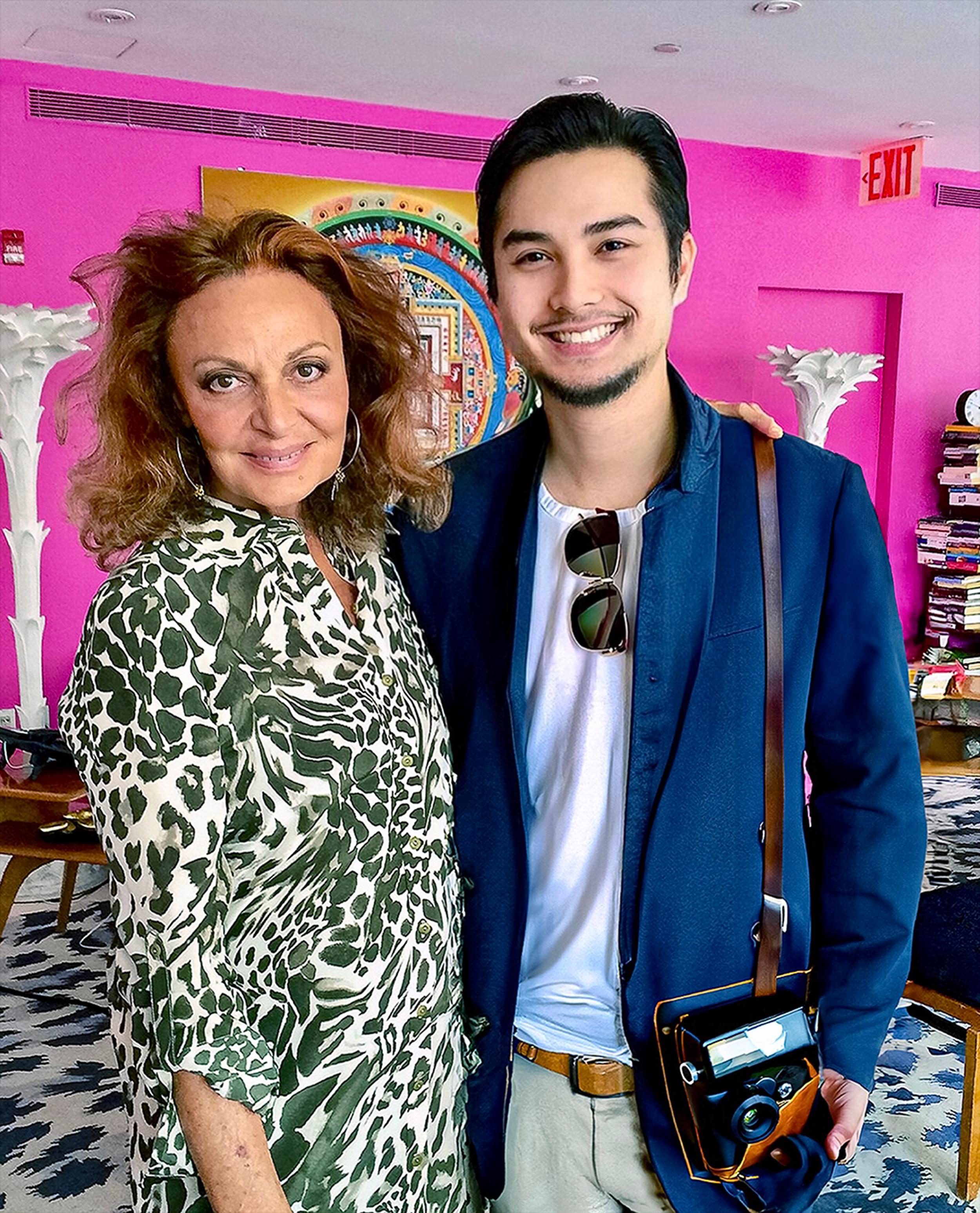 Diane von Fürstenberg and Gilbert Le in Timeless style of DVF (2014)