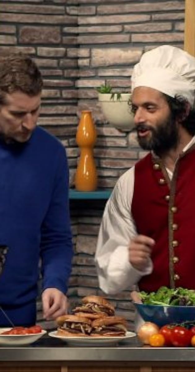 "Comedy Bang! Bang!" Gillian Jacobs Wears a Red Dress with Sail Boats