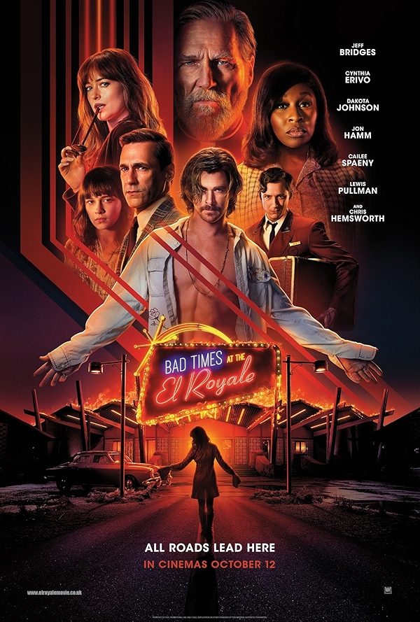 Movie poster for BAD TIMES AT THE EL ROYALE (UA rated)