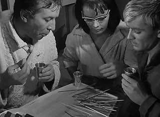 Zygmunt Malanowicz, Leon Niemczyk, and Jolanta Umecka in Knife in the Water (1962)