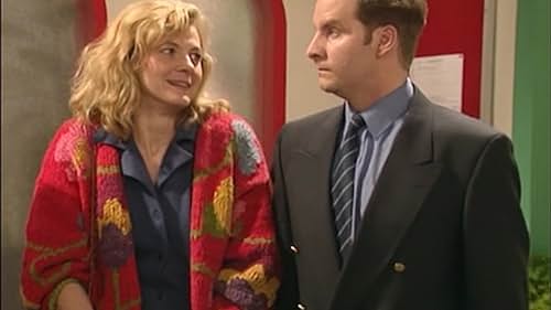 Chris Barrie and Pippa Haywood in The Brittas Empire (1991)