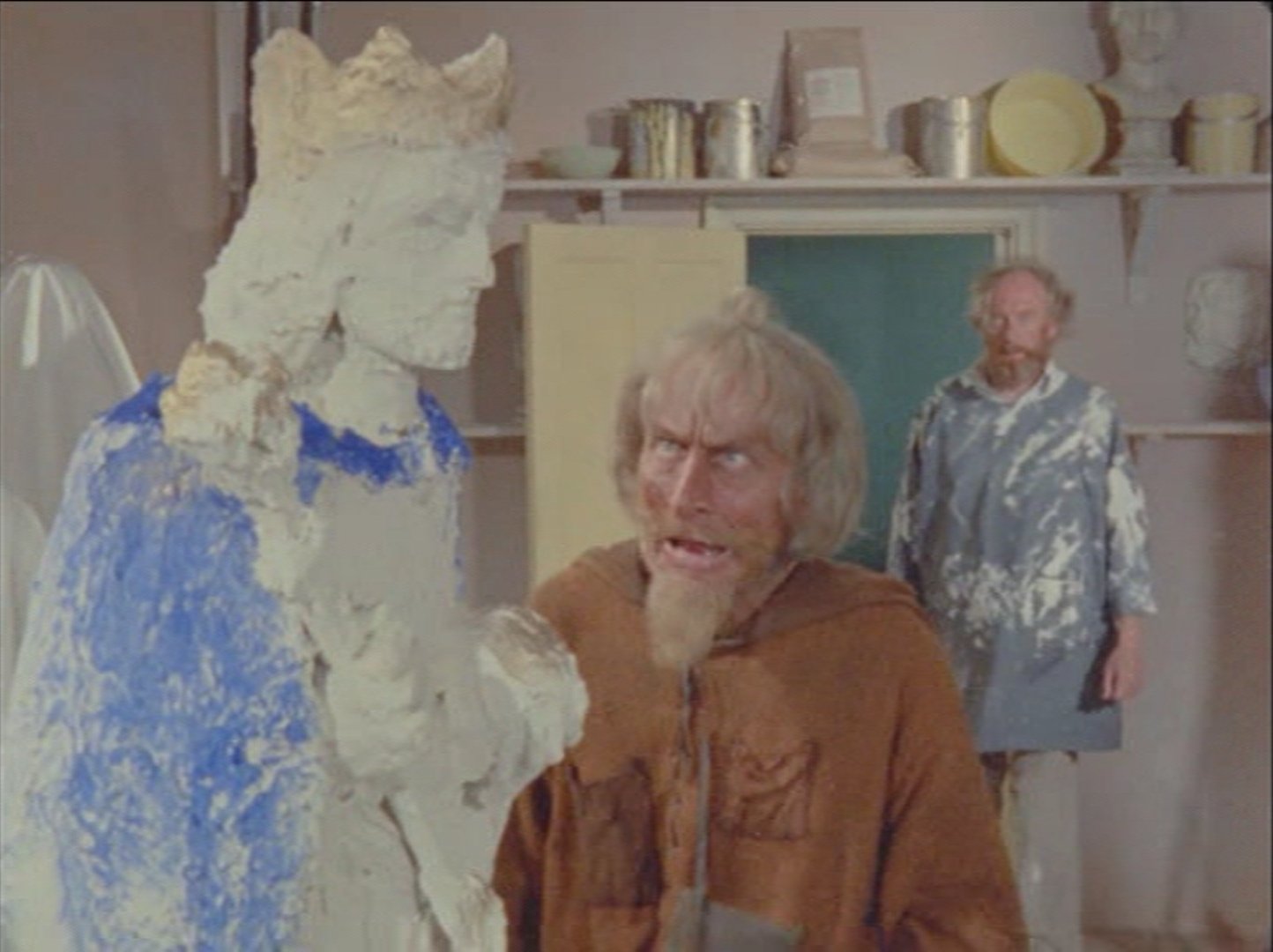 Geoffrey Bayldon and Graham Crowden in Catweazle (1970)