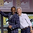 Harrison Ford and Anthony Mackie at an event for Captain America: Brave New World (2025)