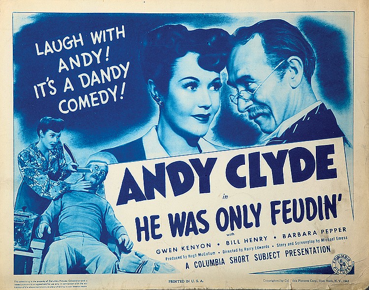 Andy Clyde and Gwen Kenyon in He Was Only Feudin' (1943)