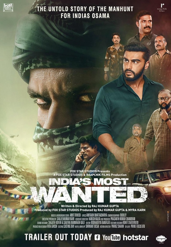 Movie poster for INDIA'S MOST WANTED (UA rated)