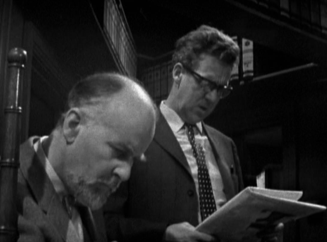 Michael Aldridge and Richard Vernon in Violence (1967)