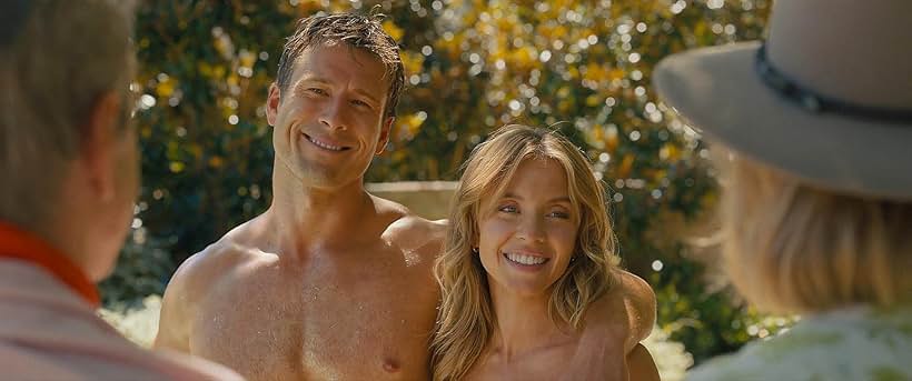 Dermot Mulroney, Rachel Griffiths, Glen Powell, and Sydney Sweeney in Anyone But You (2023)