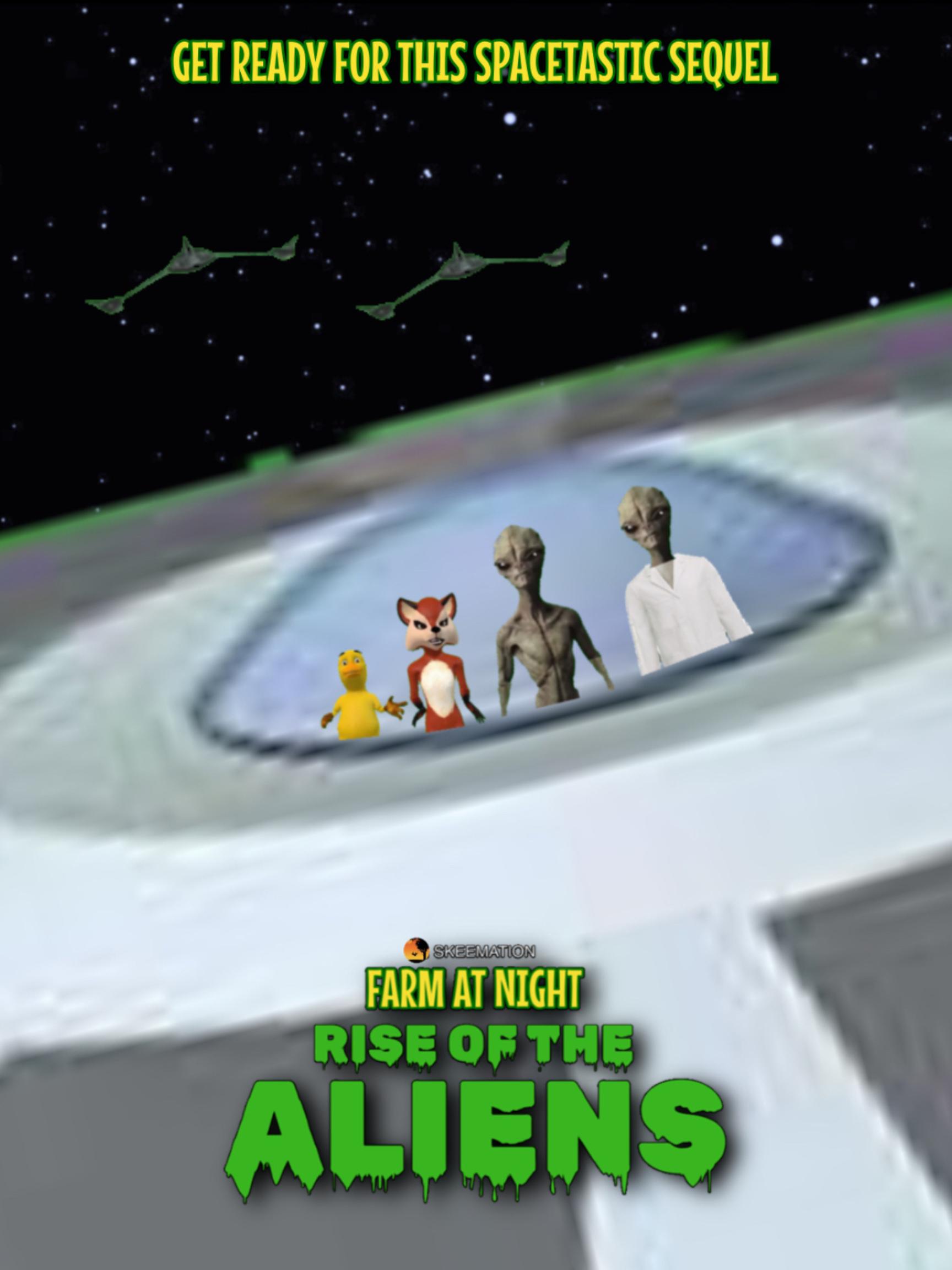 Farm at Night Rise of the Aliens