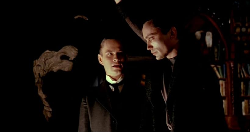 Udo Kier and Arno Jürging in Blood for Dracula (1974)