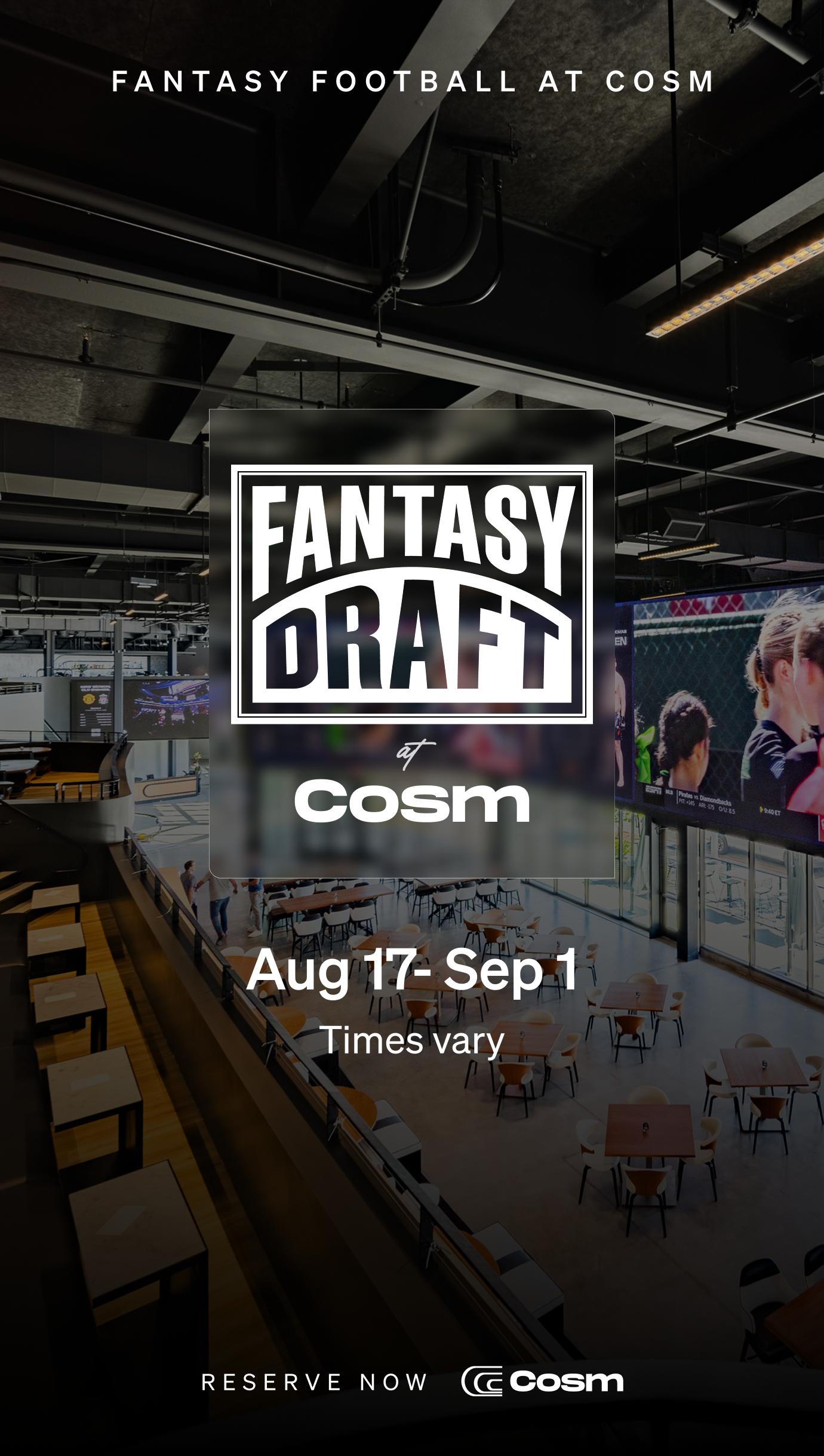 NFL Fantasy Draft at Cosm