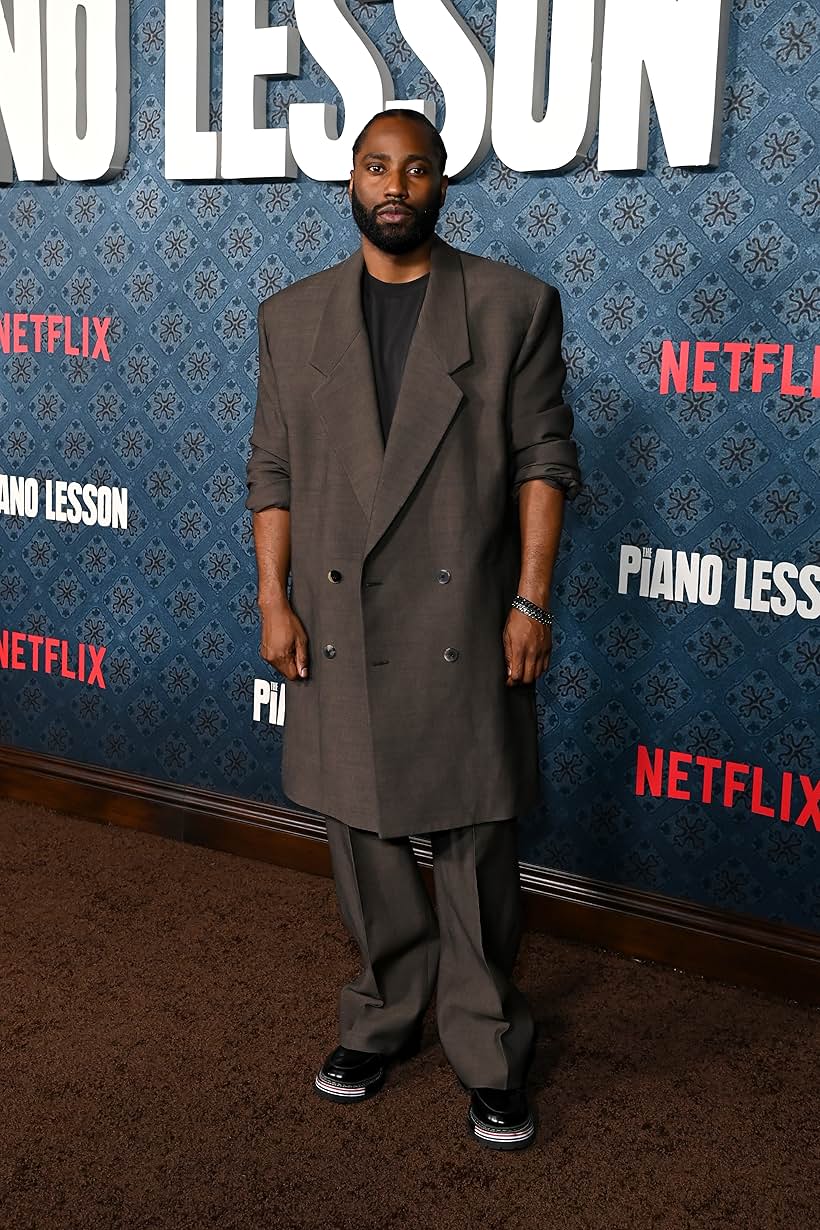 John David Washington at an event for The Piano Lesson (2024)