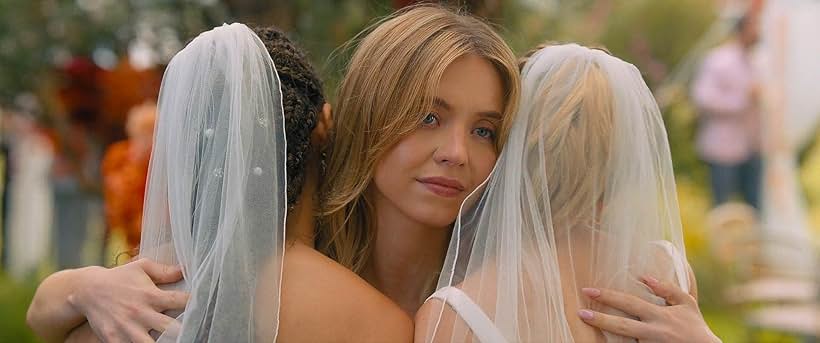 Sydney Sweeney, Alexandra Shipp, and Hadley Robinson in Anyone But You (2023)