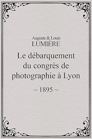 The Photographical Congress Arrives in Lyon Poster