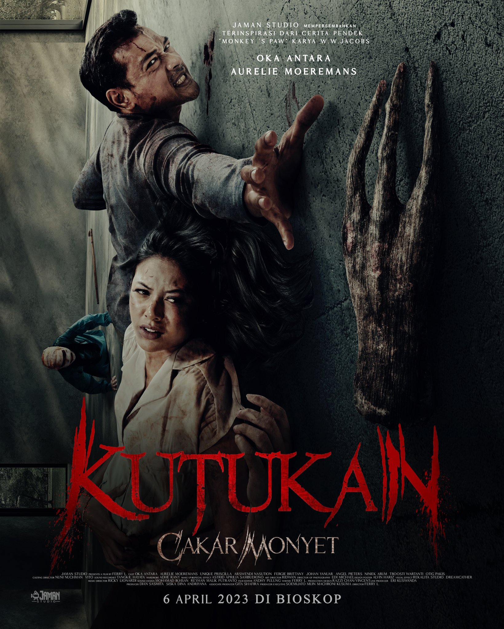 Kutukan Cakar Monyet (2023) Official Movie Poster - Indonesian 1080p Official Poster for Kutukan Cakar Monyet (2023) Indonesian 1080p