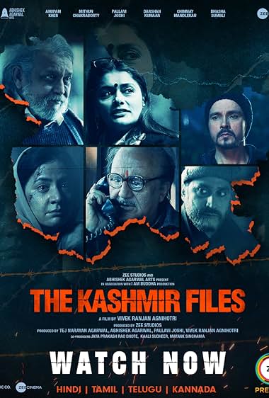 The Kashmir Files 2022 movie poster - watch and download free