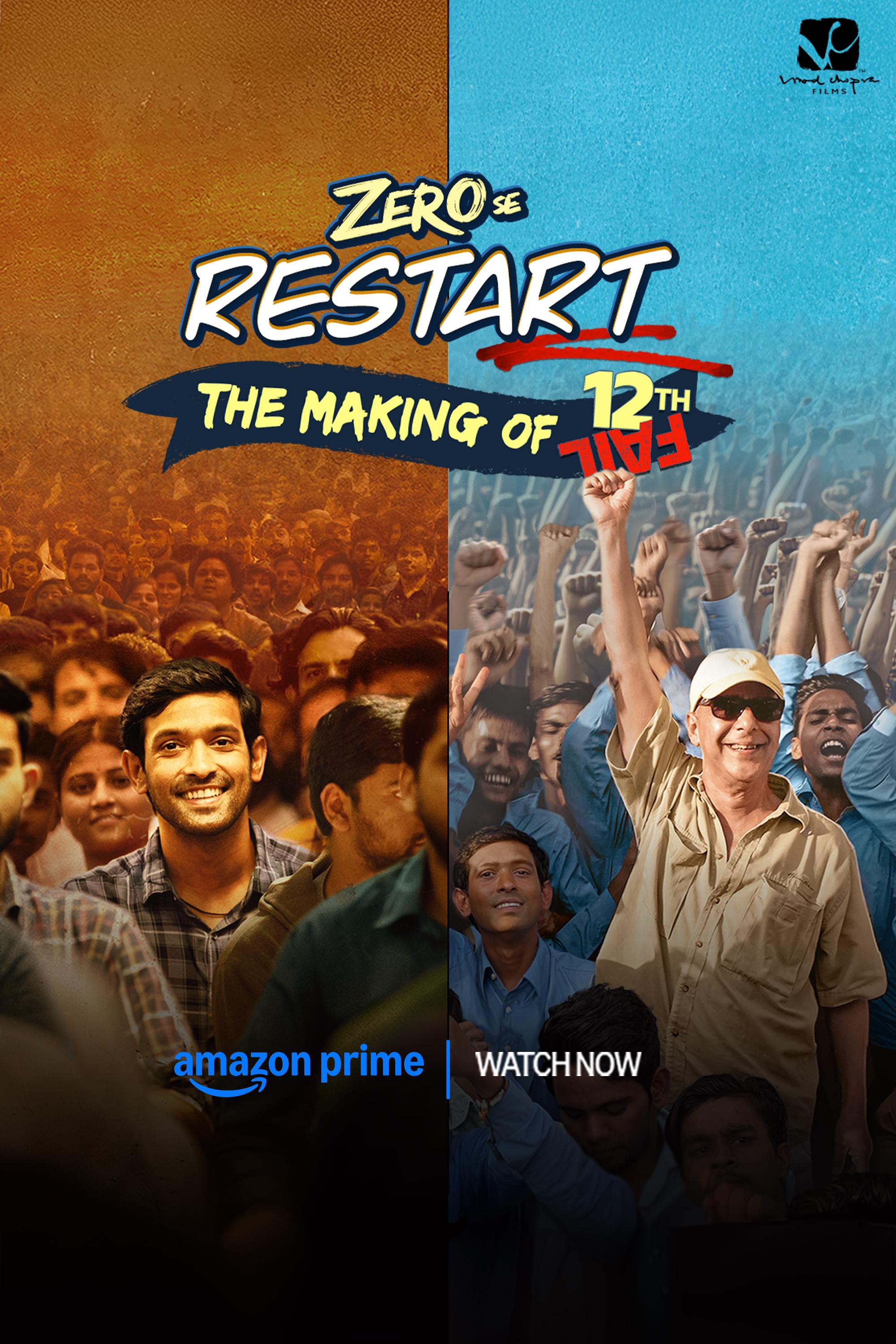 Zero Se Restart (2024) Official Movie Poster - Hindi Documentary-Drama Official Poster for Zero Se Restart (2024) Documentary Film