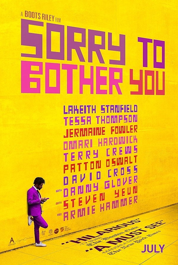 Movie poster for SORRY TO BOTHER YOU (UA rated)