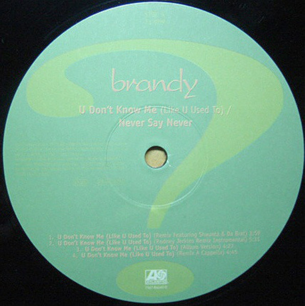 洋楽 brandy U DON'T KNOW ME Brandy Feat. Shaunta & Da Brat - U Don t Know Me (Extended