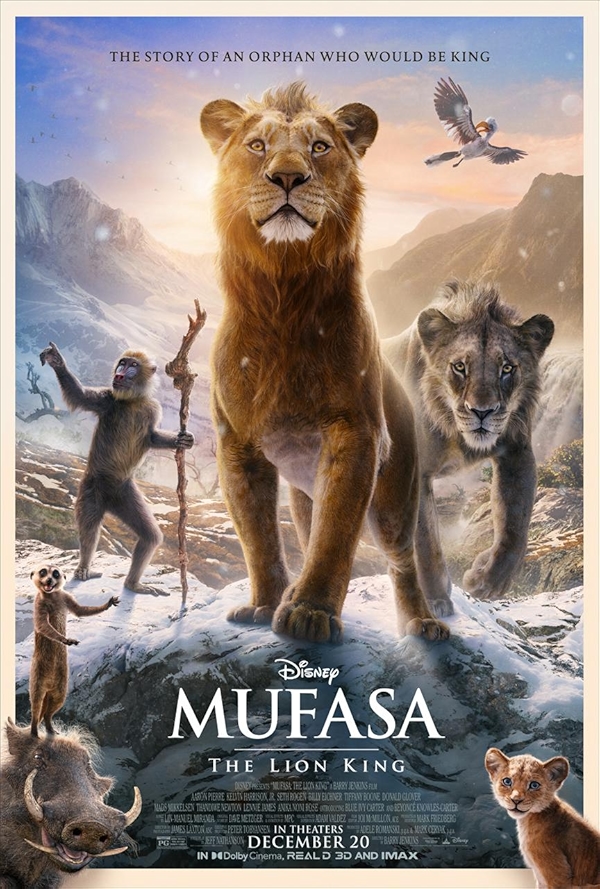 Movie poster for MUFASA: THE LION KING (U rated)