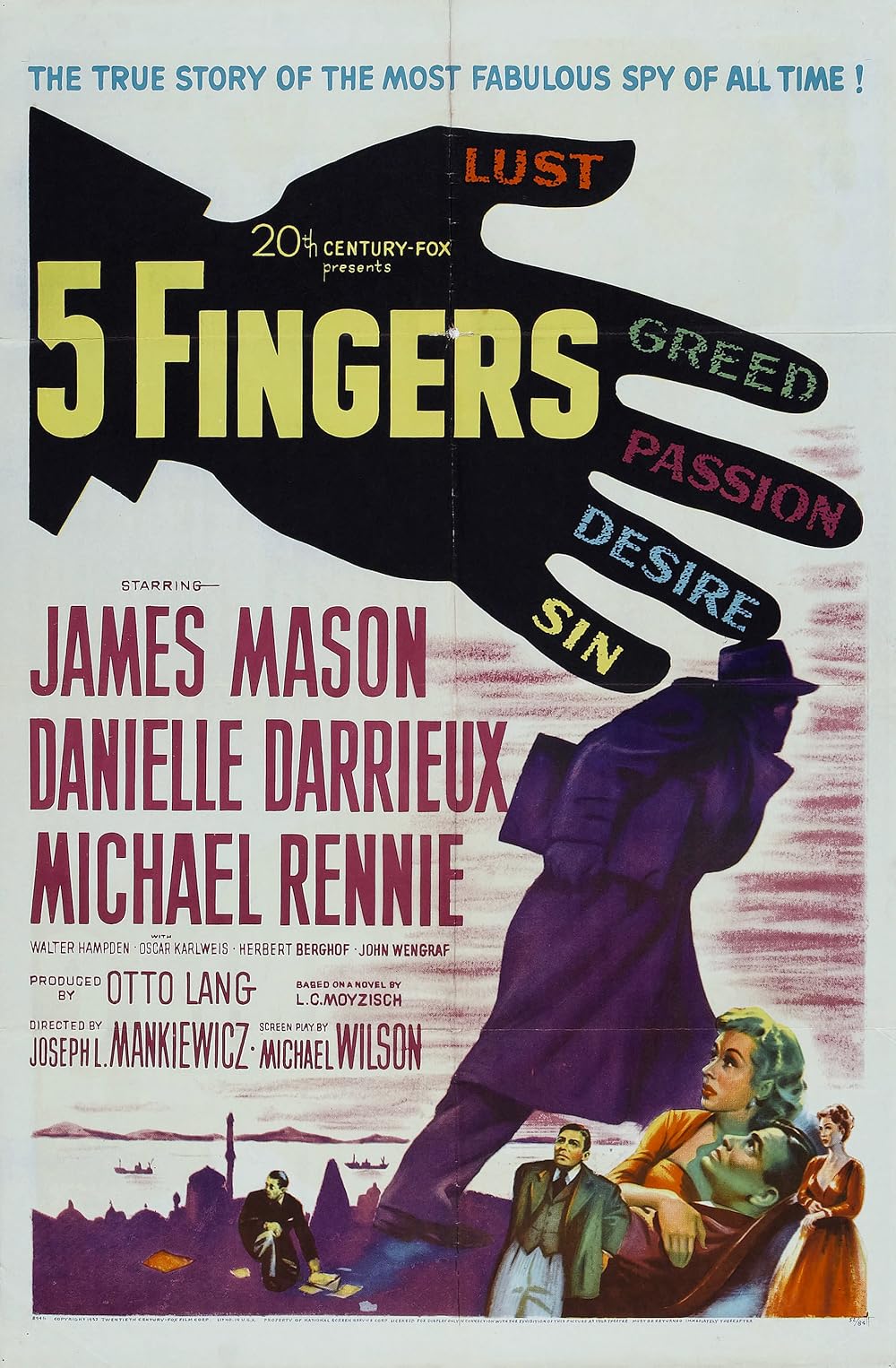 5 Fingers (1952) ⭐ 7.6 | Crime, Drama, Mystery