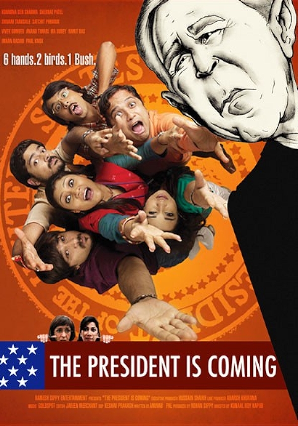 Movie poster for THE PRESIDENT IS COMING (UA rated)