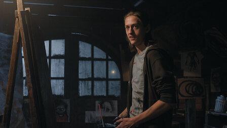 Wednesday Addams (Jenna Ortega) with a stern expression in a promotional image for the Quid Pro Woe game.