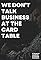 We Don't Talk Business at the Card Table's primary photo