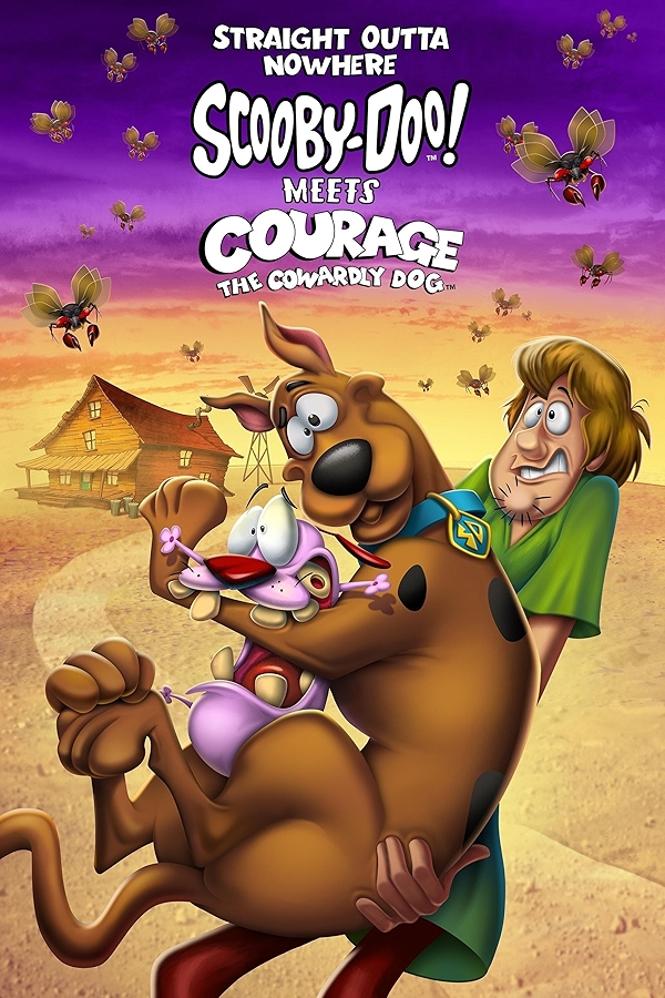 Movie poster for STRAIGHT OUTTA NOWHERE: SCOOBY-DOO MEETS COURAGE THE COWARDLY DOG (U rated)