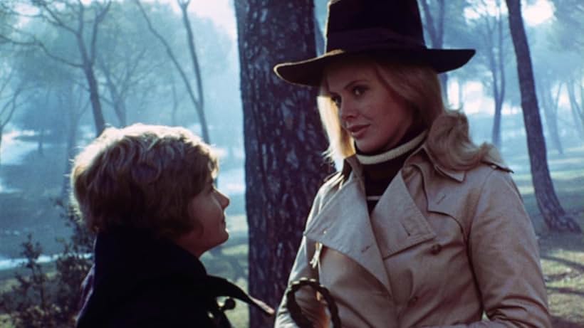 Britt Ekland and Mark Lester in What the Peeper Saw (1972)