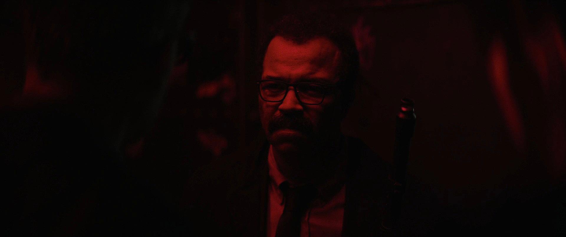 John Turturro, Jeffrey Wright, and Robert Pattinson in The Batman (2022)