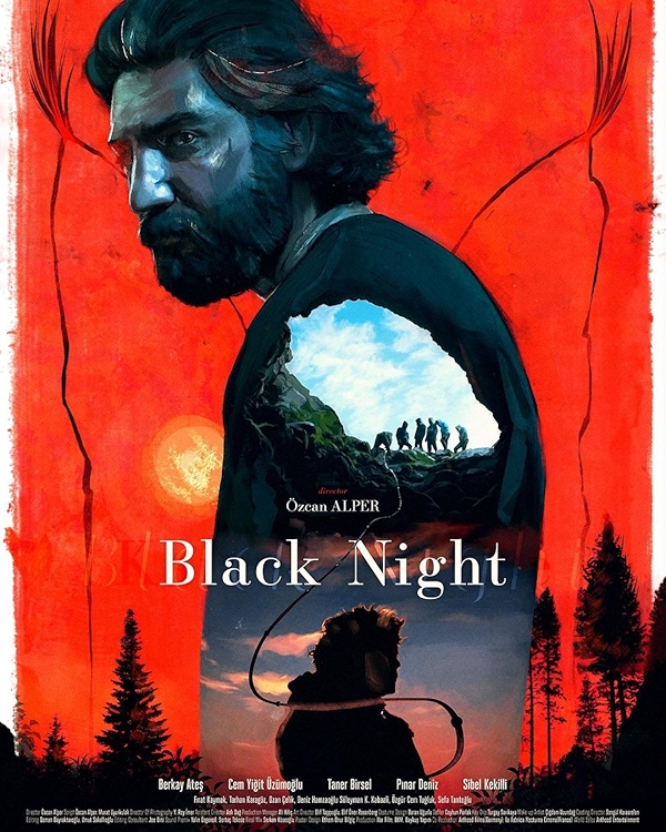 Movie poster for BLACK NIGHT (UA rated)