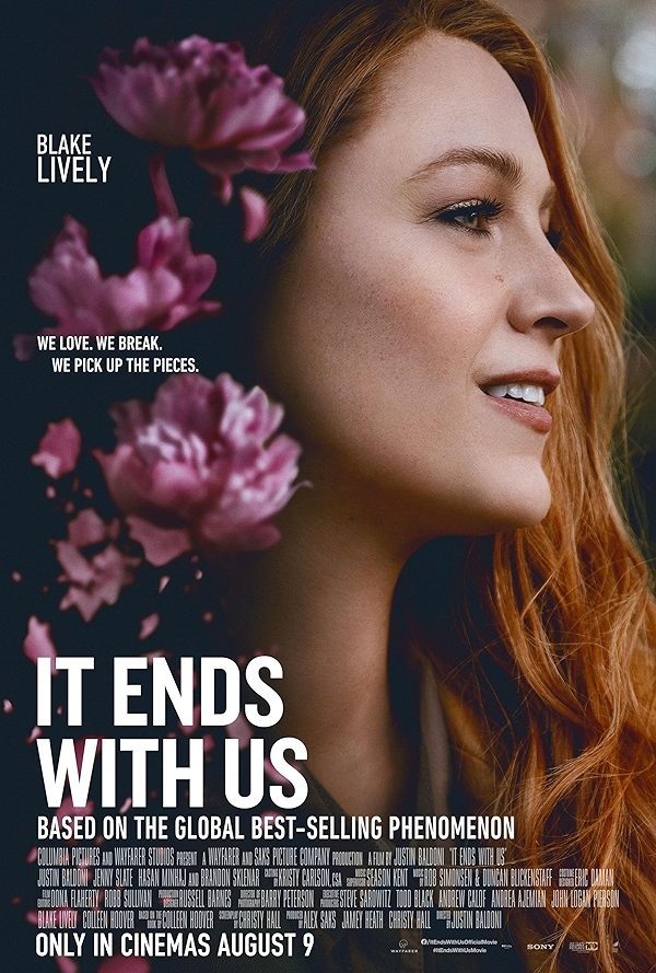 Movie poster for IT ENDS WITH US (UA 13+ rated)